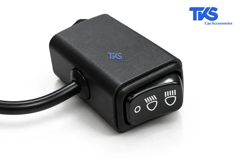 پروژکتور آفرودی کد 195، 8 لنز LED دو رنگ با دیلایت سفید، فلاشر نارنجی - نمای کلید