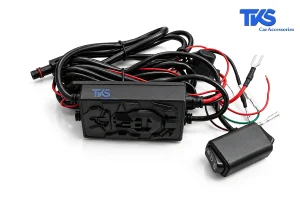 پروژکتور آفرودی کد 195، 8 لنز LED دو رنگ با دیلایت سفید، فلاشر نارنجی - نمای سیم کشی
