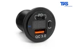 شارژر پورت USB توکار خودرو کد TK25