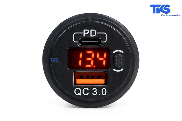 USB Charger Socket TK25 - 07 شارژر پورت USB توکار خودرو کد TK25