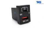 شارژر پورت USB توکار خودرو کد TK26
