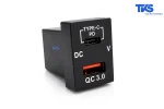 شارژر پورت USB توکار خودرو کد TK26
