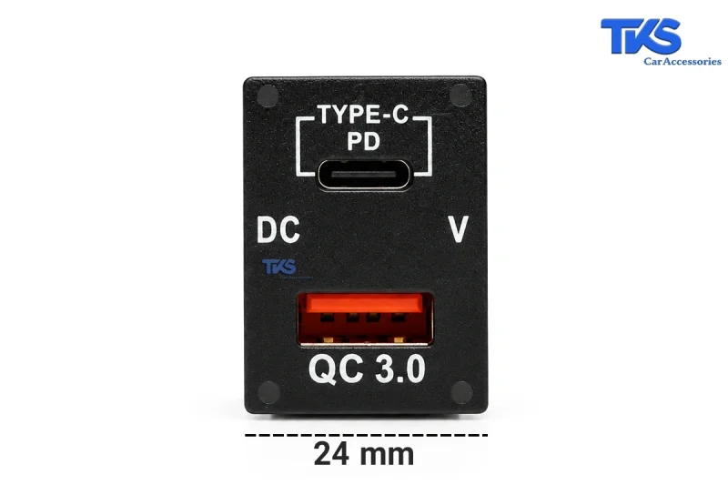 شارژر پورت USB توکار خودرو کد TK26