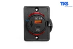 پنل شارژر USB روکار خودرو TK27
