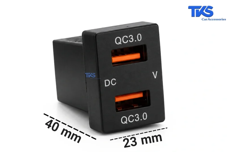 شارژر پورت USB توکار خودرو کد TK28