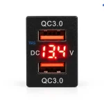 شارژر پورت USB توکار خودرو کد TK28