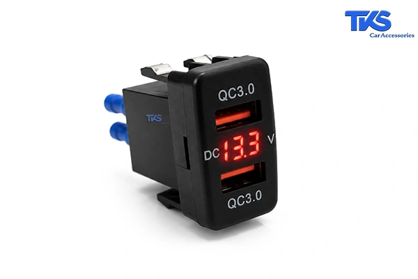 USB Charger Socket TK30 - 02 شارژر پورت USB توکار خودرو کد TK30