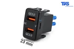 شارژر پورت USB توکار خودرو کد TK30