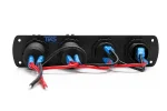 پنل پورت USB و فندکی خودرو کد TK34 - نمای پشتی
