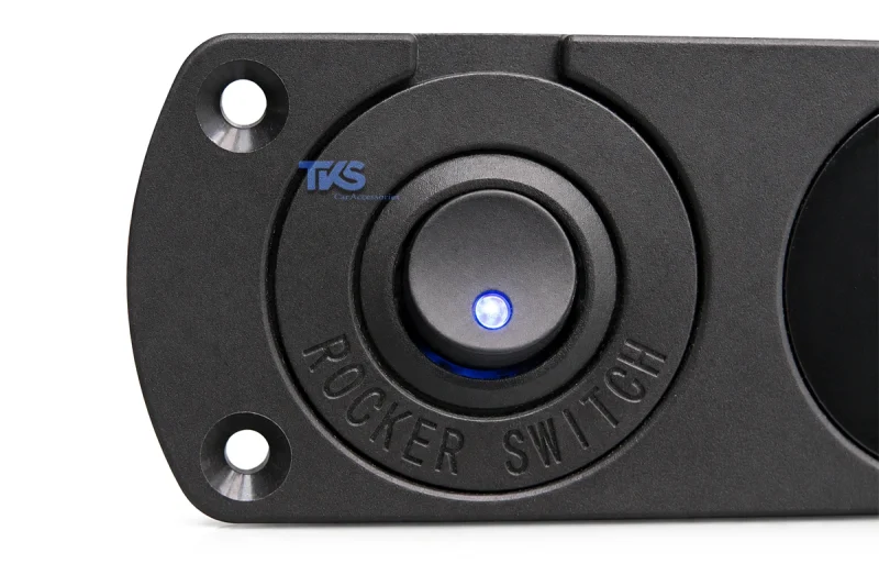 پنل پورت USB و فندکی خودرو کد TK34 - نمای کلید راکر