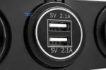 پنل پورت USB و فندکی خودرو کد TK34 - نمای پورت USB