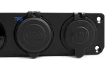 پنل پورت USB و فندکی خودرو کد TK34 - نمای پورت USB